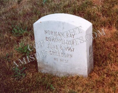 Amish Headstone Print