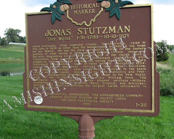 Jonas Stutzman Sign Photo